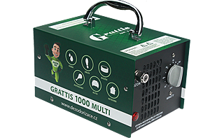 GRATTIS 1000 MULTI - multifunkční generátor ozonu s výkonem 1000 mg/h. O³