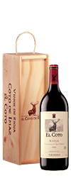 El Coto Rioja Crianza 2007 v dřevěné kazetě